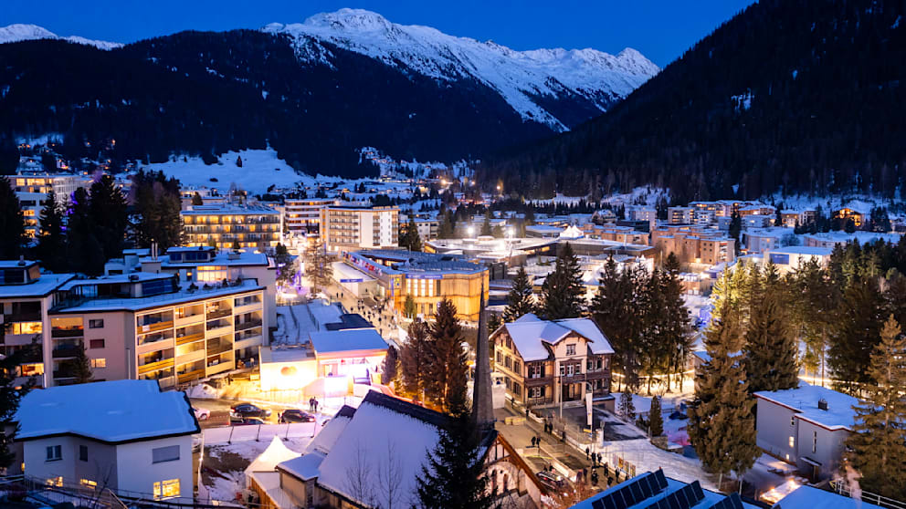 Liebliche Landschaft, brisante Weltpolitik: Im schweizerischen Davos findet jedes Jahr im Januar das „World Economic Forum“ statt