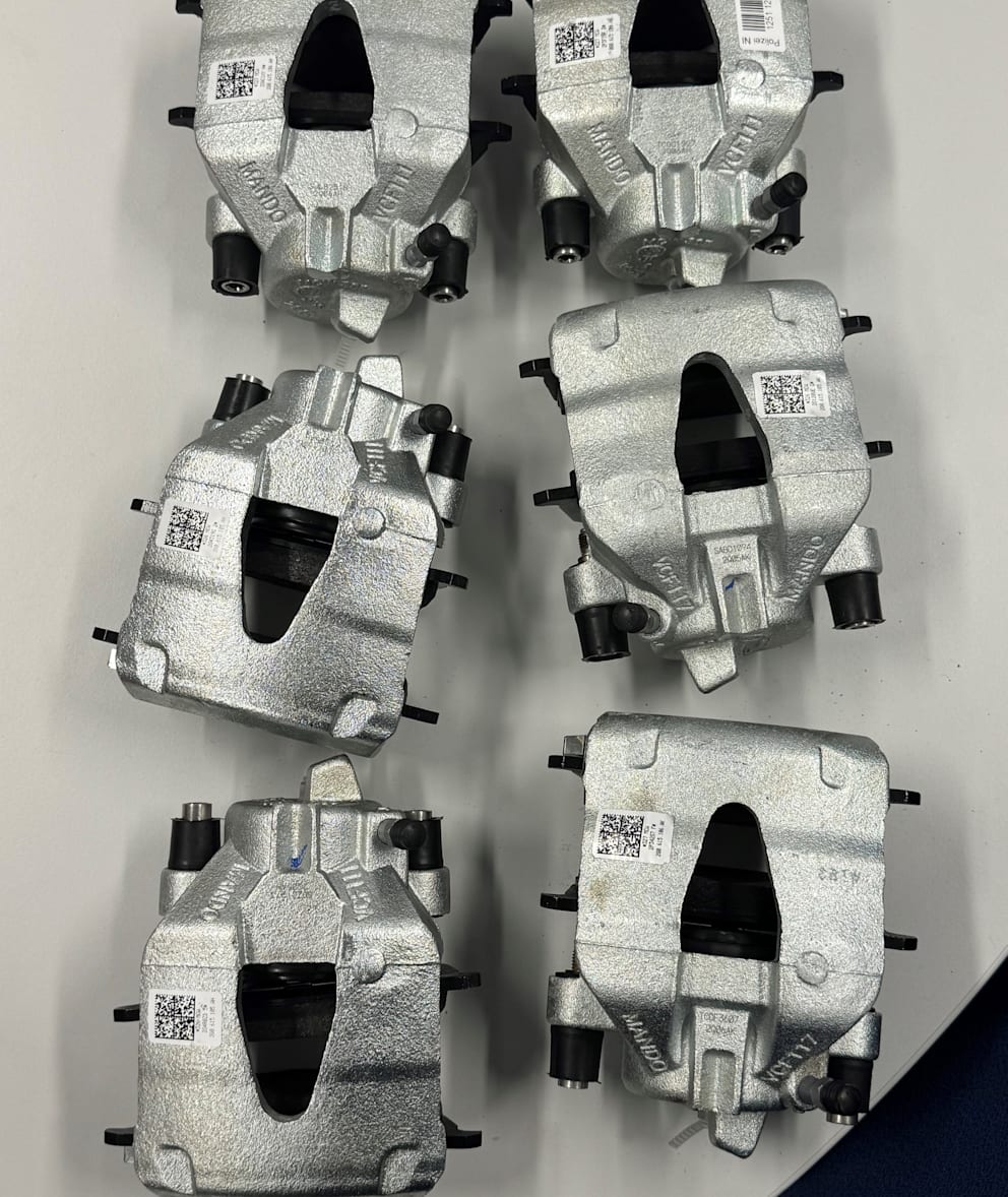 Auch diese Bremssättel nahm die Polizei mit