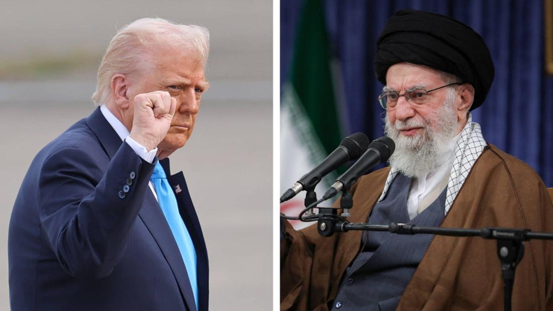 US-Präsident Donald Trump und Irans Oberster Führer Ayatollah Ali Khamenei.