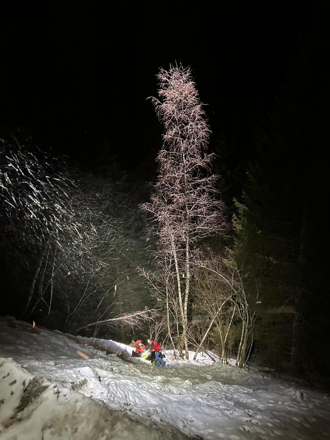 In dieser Schlucht hingen der Berliner und der Österreicher nach der Après-Ski-Party fest.