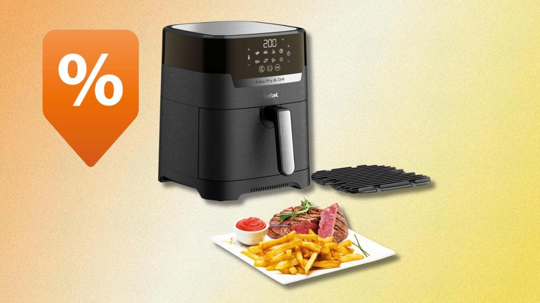 TEFAL Easy Fry & Grill Precision, 2-in-1 Heißluftfritteuse & Grill