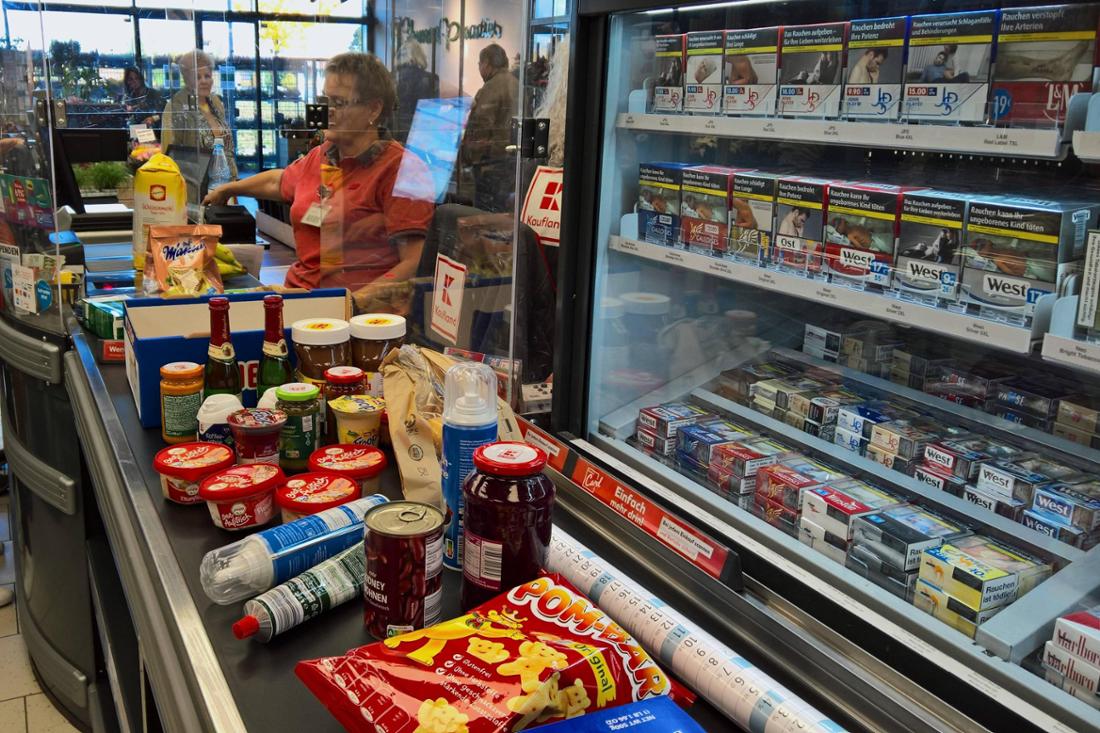 Archivfoto einer Kaufland-Kasse