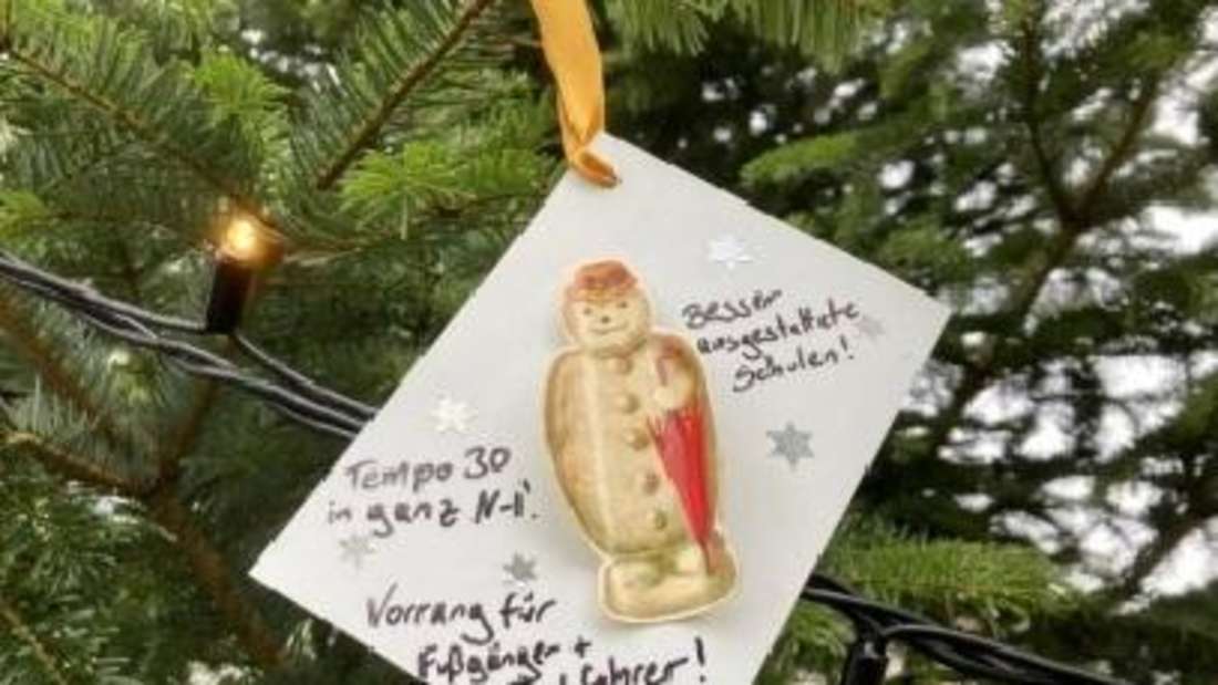 Karte am Neu-Isenburger Wunschbaum des Watt-Clubs