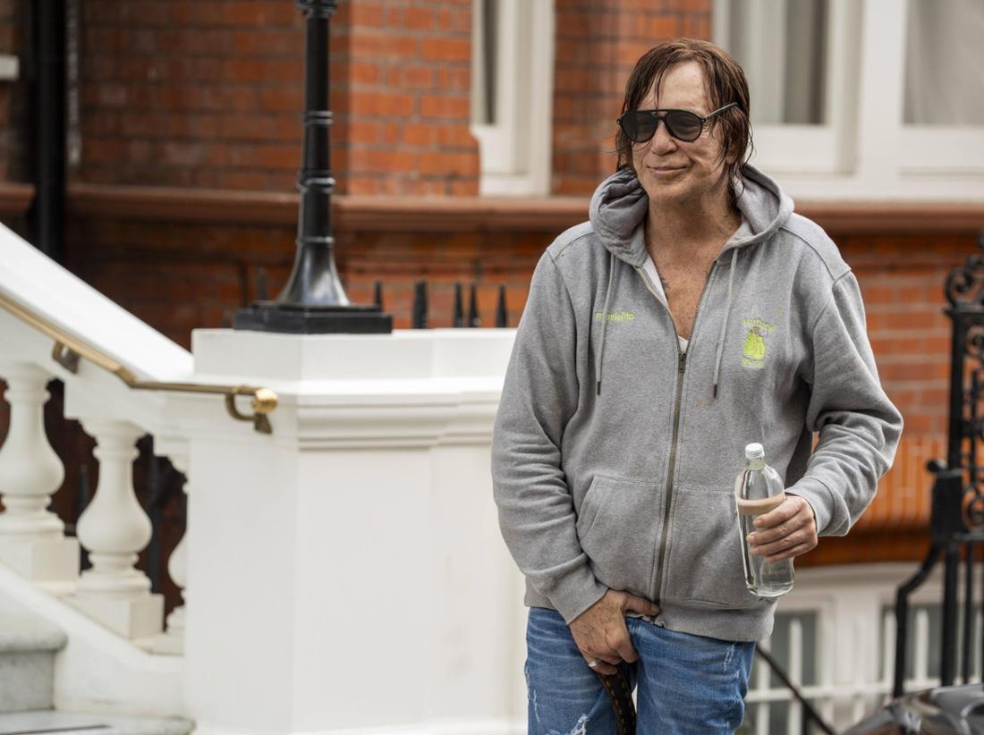 Mickey Rourke im April 2025 in London.