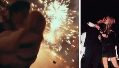 Private Aufnahmen zeigen, wie zwei Schlager-Stars ins neue Jahr knutschen