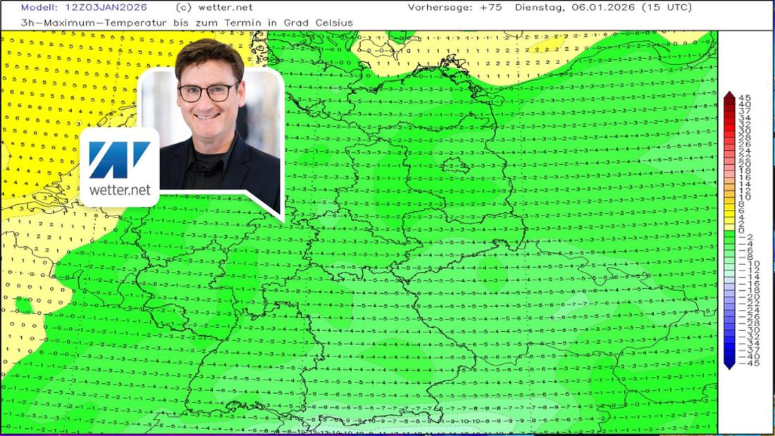 Höchstwerte am Dienstag (6. Januar 2026).