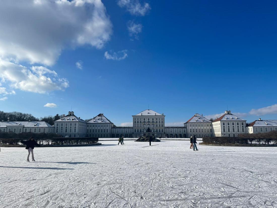 Das Nymphenburger Schloss erstrahlt auch im Winter in seiner ganzen Pracht.