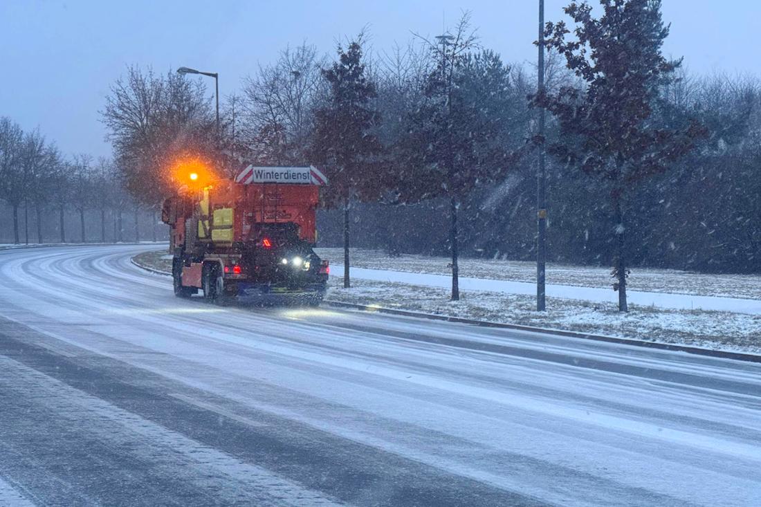 Schneefall in Muenchen 