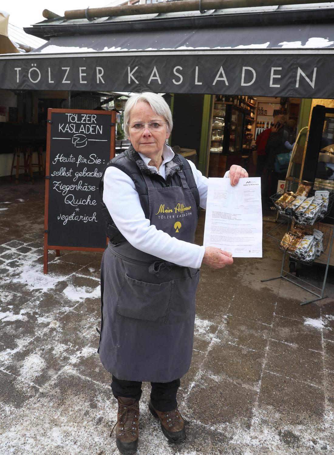 Susanne Hofmann vom Tölzer Kasladen auf dem Viktualienmarkt.