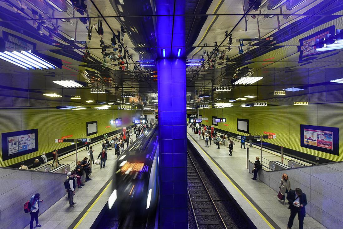 Der U-Bahnhof Münchner Freiheit.