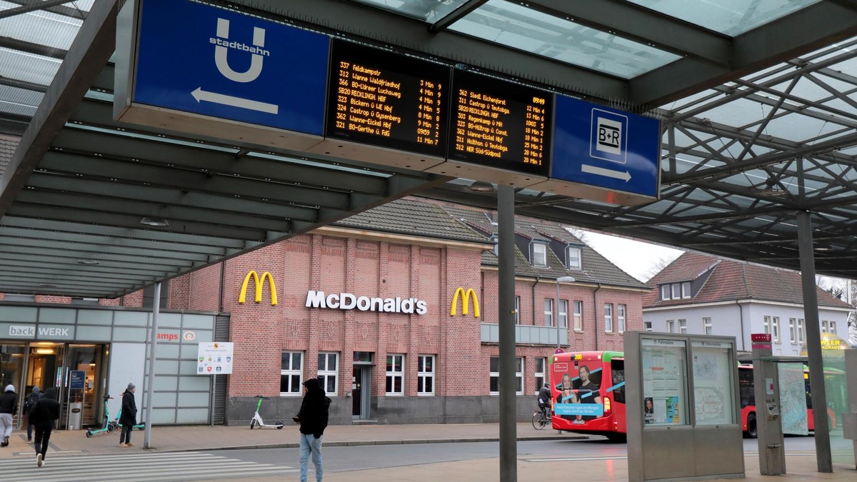 Mc Donalds Filiale am Bahnhof Herne