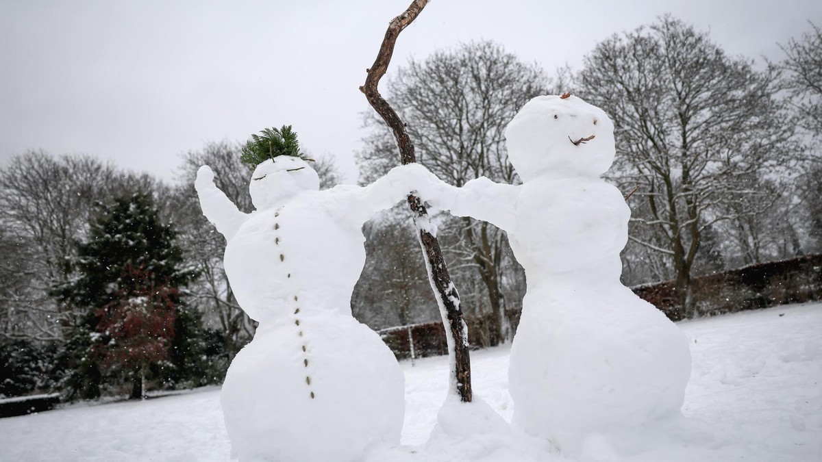 Eis und Schnee in Hamburg
