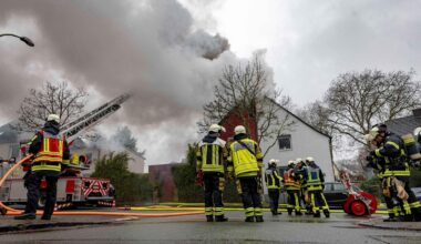Feuerwehr mit Großaufgebot vor Ort