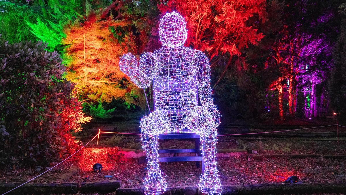 Grugapark Essen; Vorab Bild zum Parkleuchten zur Ankündigung. Foto: World of Lights