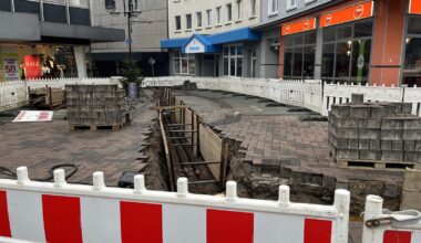 Baustelle in Bottrops Fußgängerzone sorgt für lange Umwege