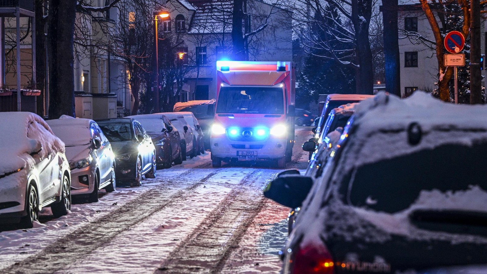 Viele Glätte-Unfälle – Zeitweise kein Rettungswagen verfügbar