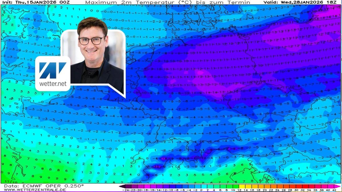 Eisige Kälte am Mittwoch (28. Januar). 