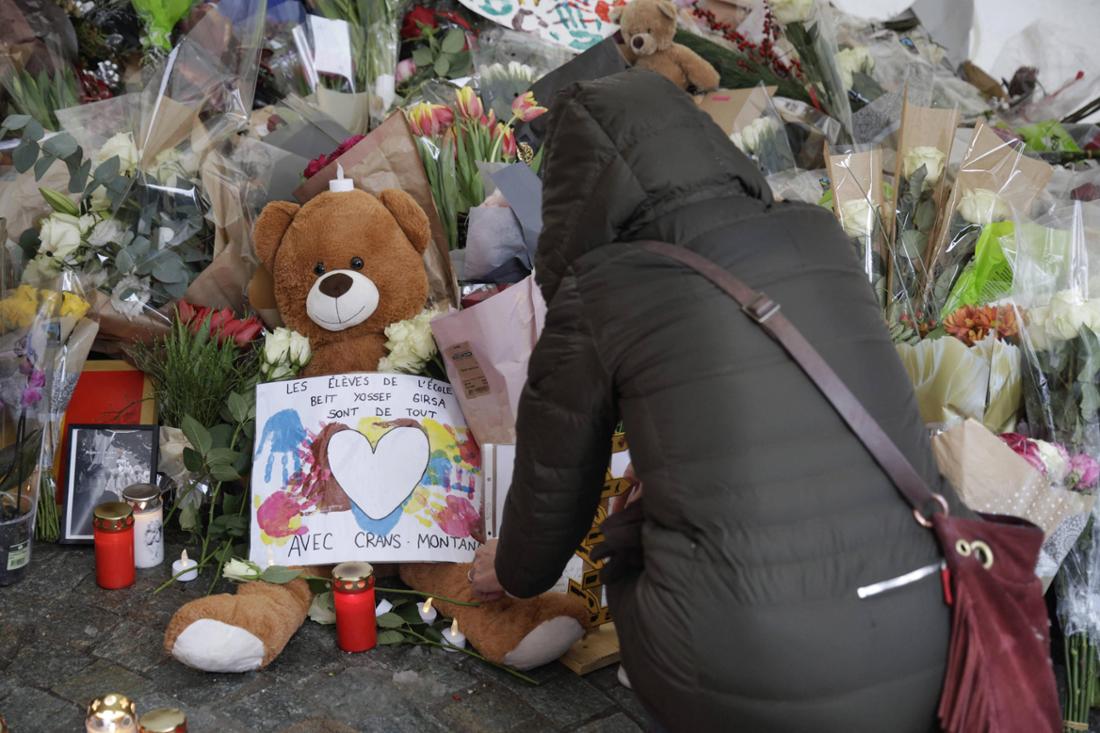 Gedenkfeier für die Opfer von Crans-Montana.