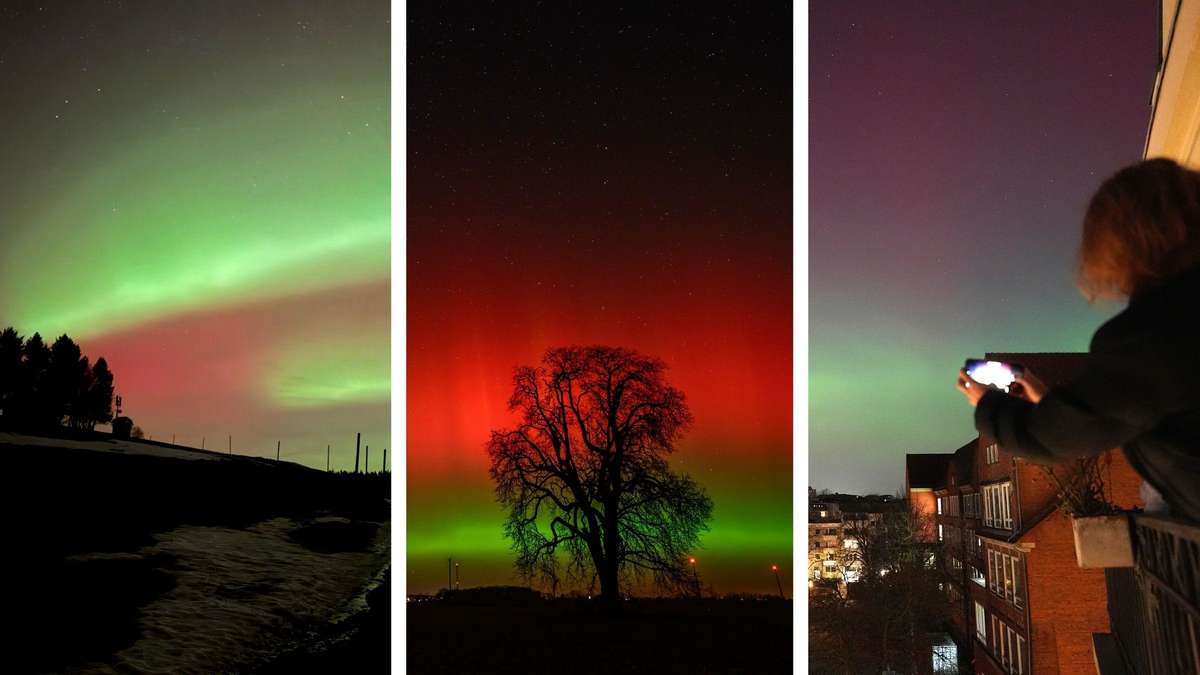 Bilder vom Himmelsspektakel vom Norden bis zu den Alpen