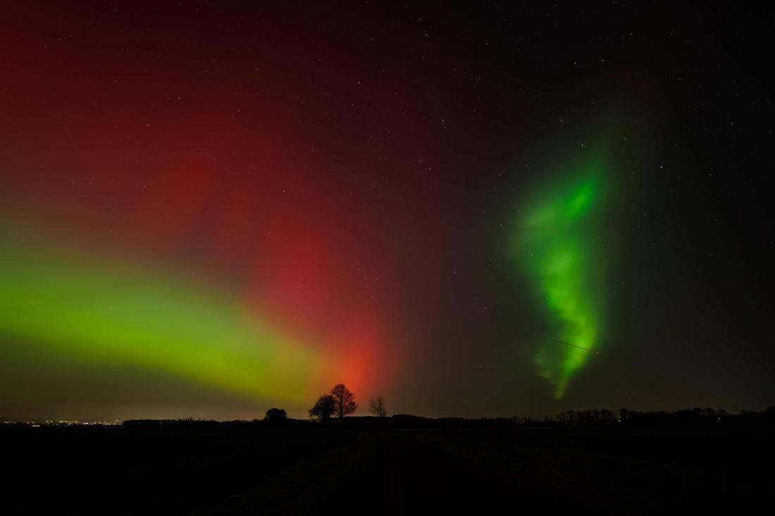 Polarlichter im Sauerland.