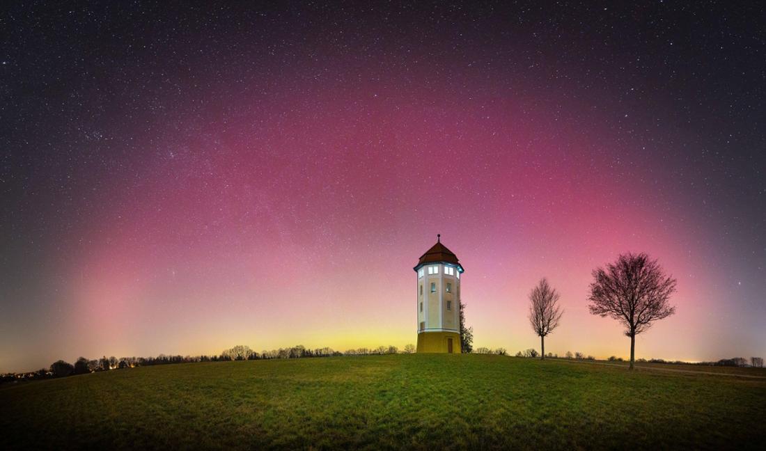 Polarlichter über Baden-Württemberg.