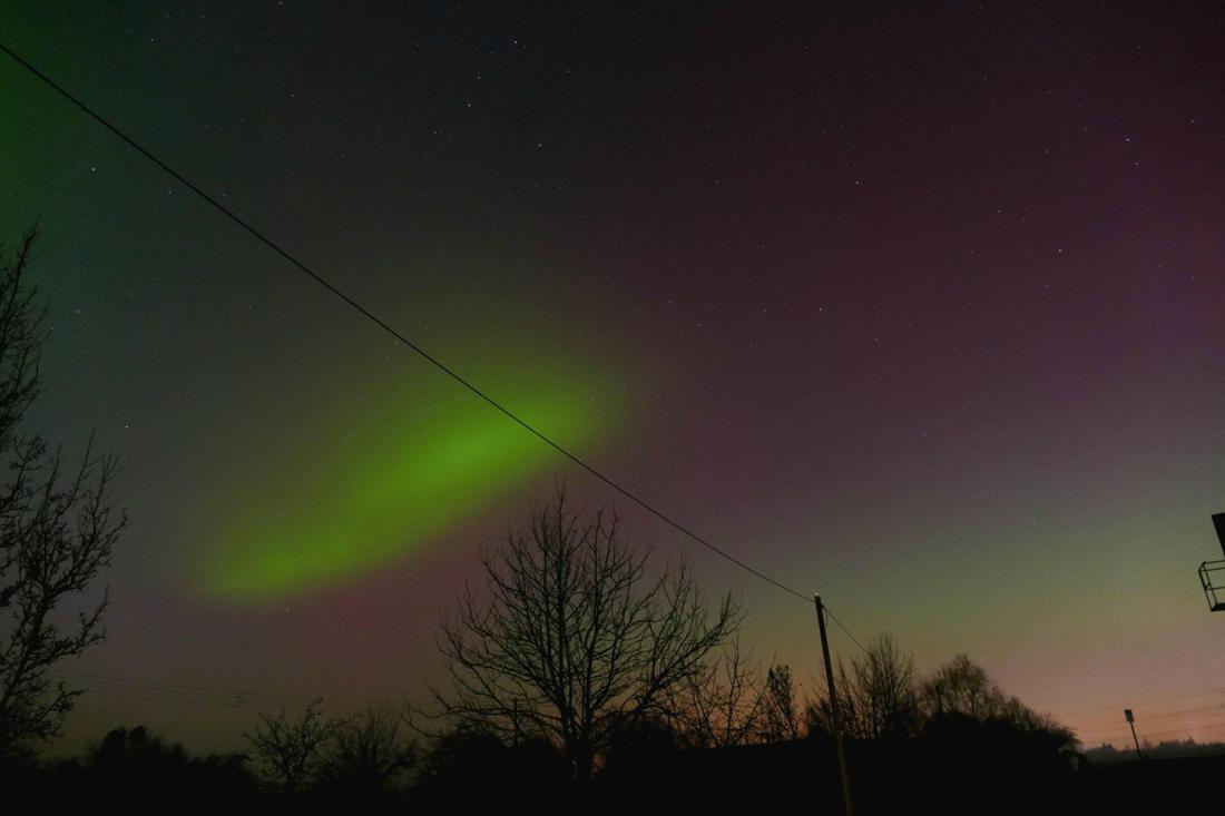 Polarlicht in Hessen.