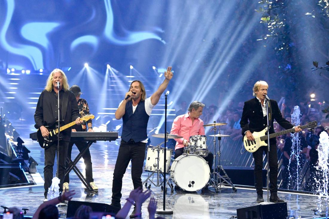 Die Münchener Freiheit bei einem Auftritt 2022.