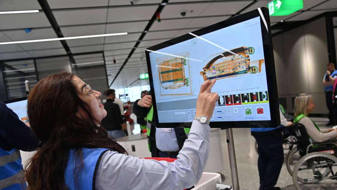 Sicherheitskontrolle Frankfurt Flughafen Röntgen