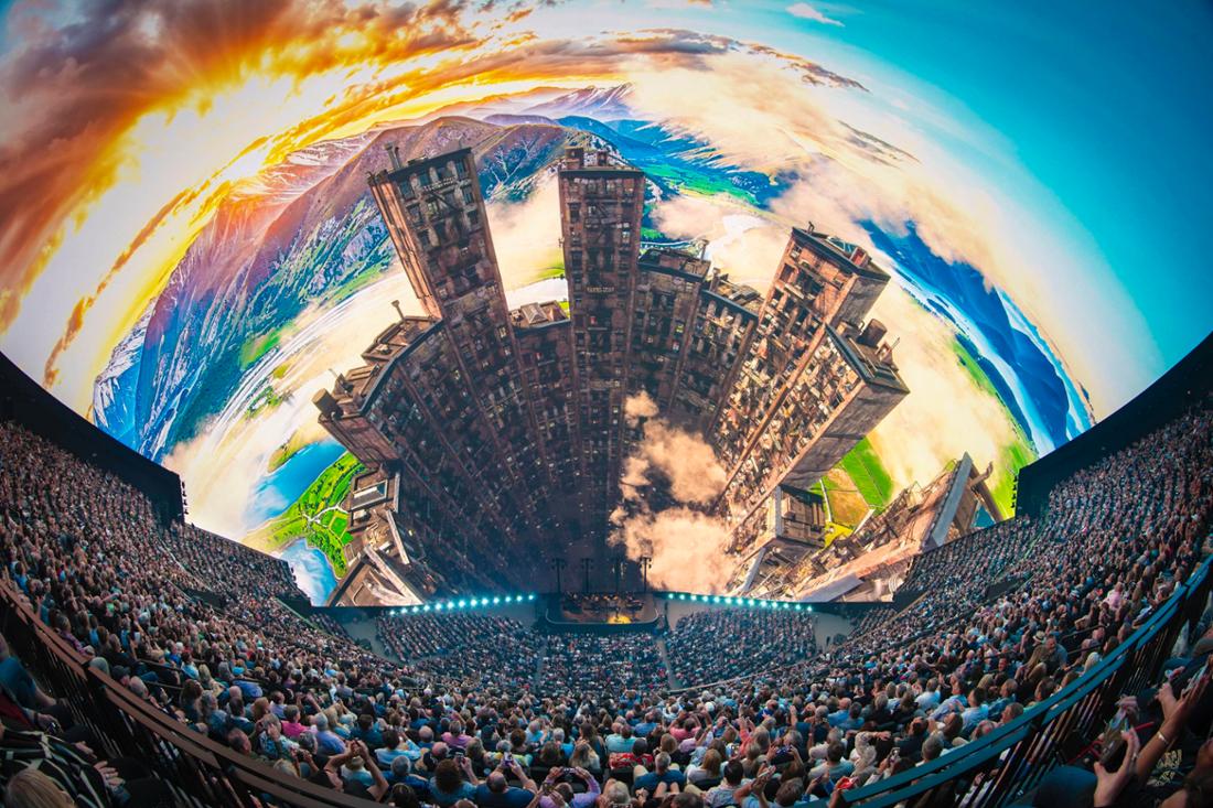 Spektakulär: die Eagles in der „Sphere“-Konzerthalle in Las Vegas, hier auf einem Foto vom September 2024