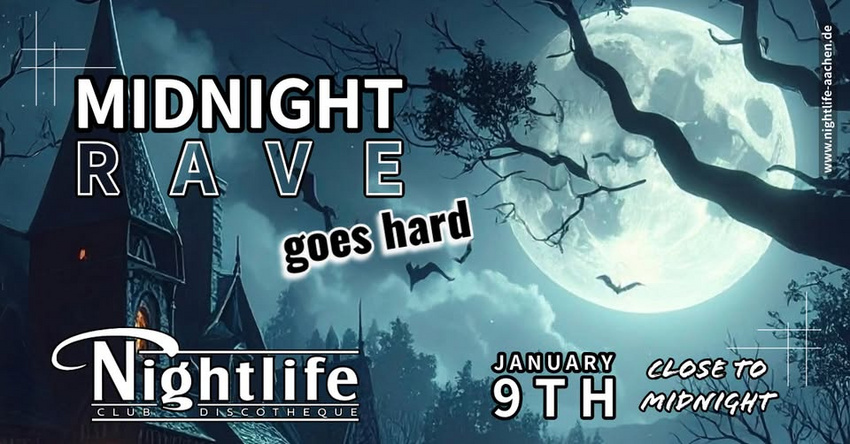 Midnight Rave goes hard in Aachen, Party, 09.01.2026, Club Nightlife Aachen
