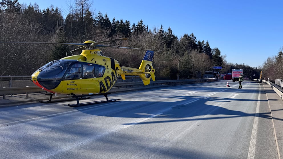 Auch ein Rettungshubschrauber wurde angefordert