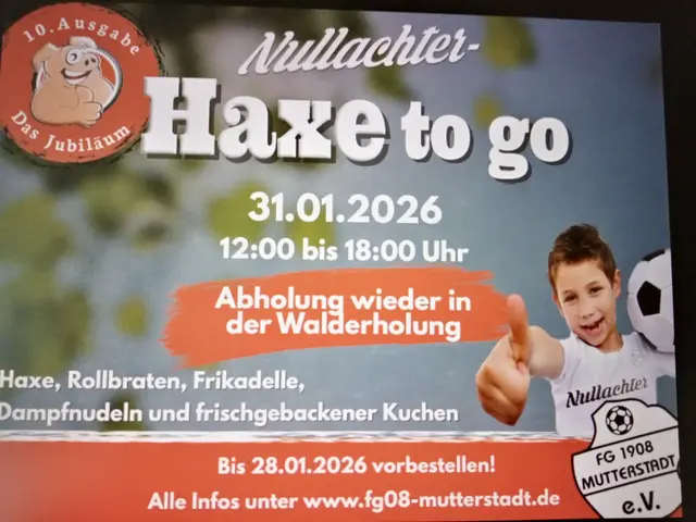 Es ist wieder soweit: Unsere beliebte Haxe to go geht am 31.01.2026 in die 10. Runde!
Ein kleines Jubiläum, das wir gemeinsam mit euch feiern möchten. ❤️
👉 Das Beste daran:
Die gesamten Einnahmen fließen in die Aus- und Weiterbildung unserer ehrenamtlichen Mitarbeiterinnen und Mitarbeiter sowie in die Förderung der Jugendarbeit. Jede Bestellung unterstützt also einen guten Zweck!
📍 Abholung &amp; Parken
Die Abholung erfolgt – wie bereits im letzten Jahr – in den Räumlichkeiten der Walderholung Mutterstadt am 31.01.2026
🚗 Ausreichend Parkplätze stehen direkt vor Ort zur Verfügung.
♿ Lieferservice:
Für Menschen mit eingeschränkter Mobilität bieten wir einen Lieferservice innerhalb der Gemeinde Mutterstadt an. | Foto: Unbekannt 