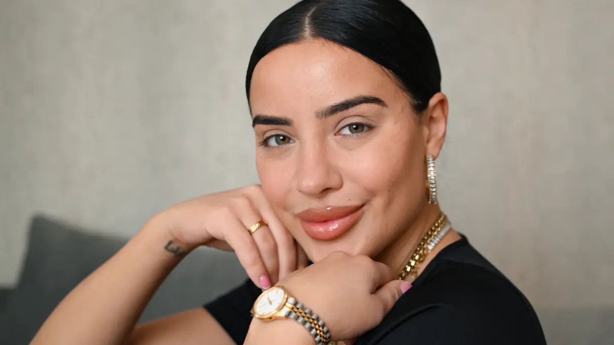 Leyla Heiter bei einem Fotoshooting.