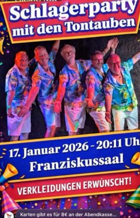 Schlagerparty mit den Tontauben des CCW Mannheim Waldhof am kommenden Samstag – Viernheim Online