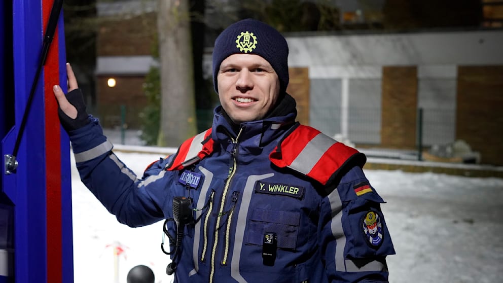 THW-Gruppenführer Yannic Winkler (25)