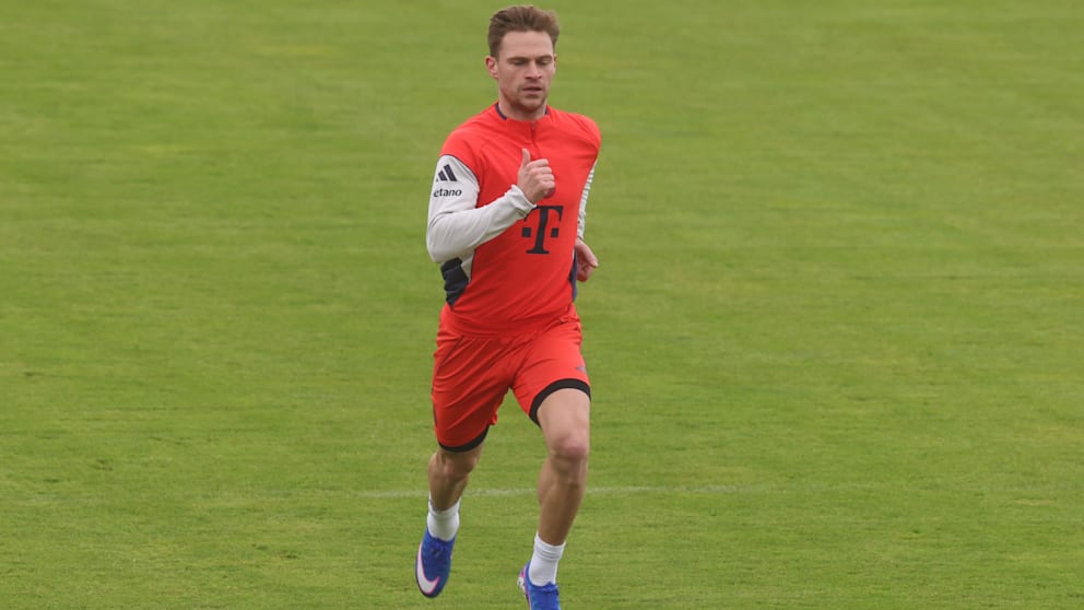 Am Freitag absolvierte Kimmich Laufübungen an der Säbener Straße