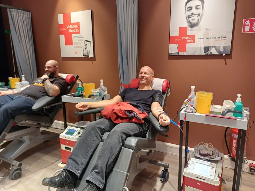 Leverkusen: Blutspende-Station in der Rathaus-Galerie beliebt