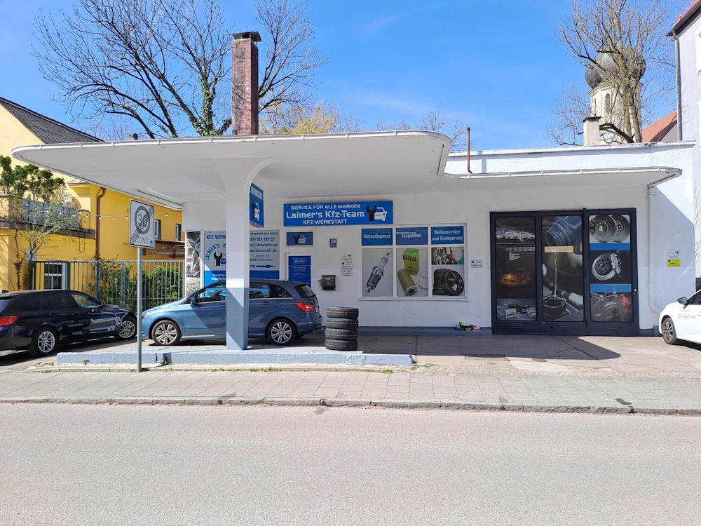 Die Tankstelle an der Lutzstraße 38 in Laim