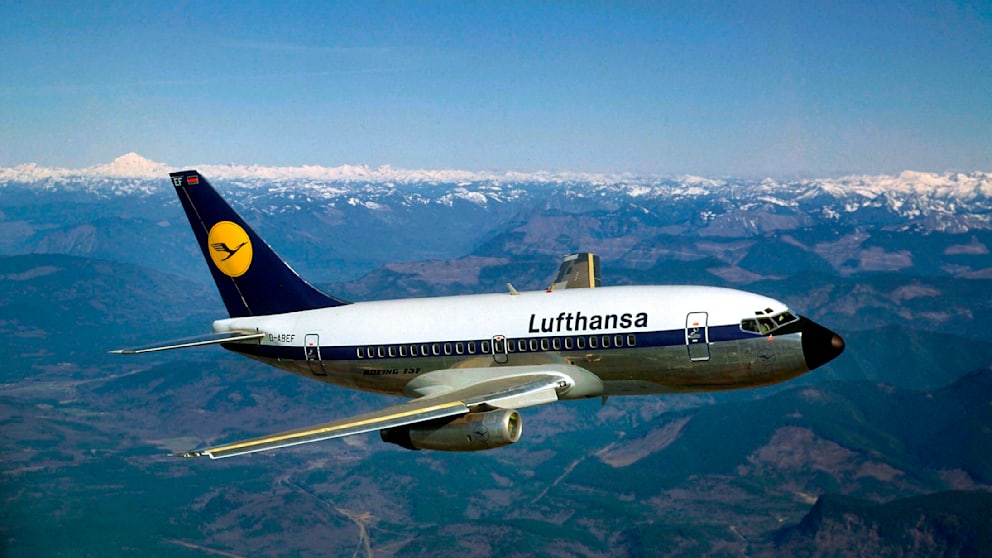 Als Erstkunde hatte Lufthansa die Ur-Boring 737 im Einsatz