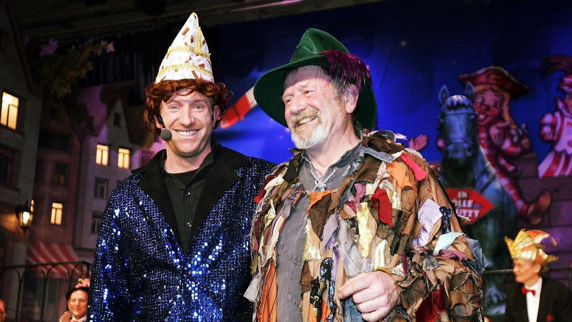 Fritz Schopps stand zum erstenmal gemeinsam mit seinem Sohn Martin zusammen auf der Buehne.