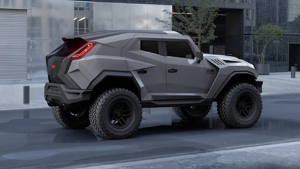 Mindestens 175.000 Dollar (rund 150.000 Euro) ruft Rezvani für den Tank auf – Extras noch nicht eingerechnet