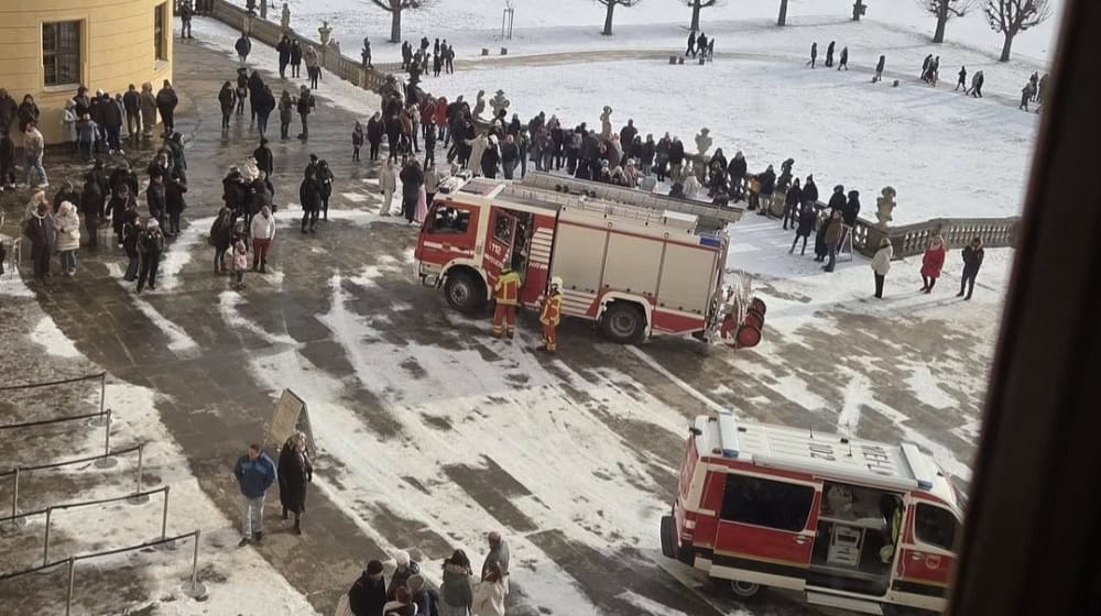 Feueralarm am Schloss Moritzburg
