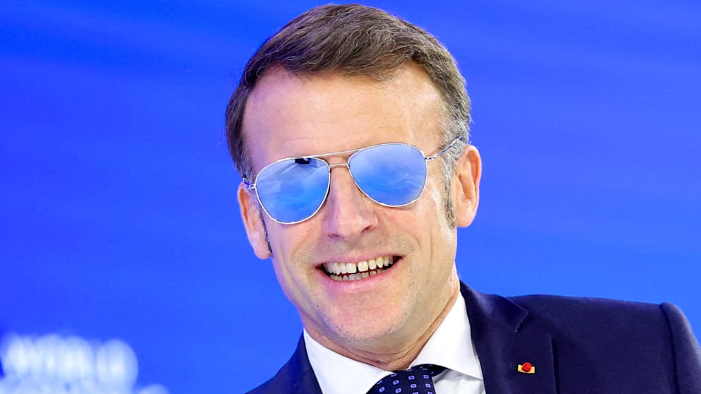 Forderte als Reaktion auf Trumps Zolldrohungen eine harte EU-Antwort: Frankreichs Präsident Emmanuel Macron (48)