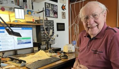 Helmut Borkens (101) ist der älteste ePaper-Leser in Herten