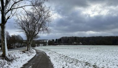 Schwerte: Sturmtief „Tizian“ bringt Schneeschauer