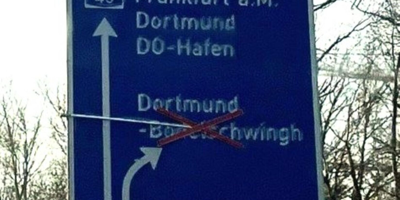 Ausfahrt Dortmund-Bodelschwingh wieder korrekt beschildert