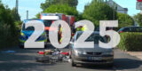 Auf ein Polizeifoto ist die Zahl 2025 montiert.