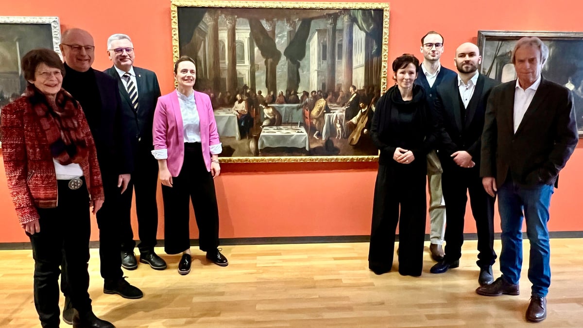 An der Wand hängt es schon lange, doch erst jetzt gehört das Gemälde dem Museum