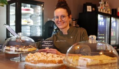 Konditorin Franziska Moritz verwöhnt die Gäste im Café Freiraum in Halles Osten mit leckeren, allesamt hausgemachten Torten. Am beliebtesten ist aktuell Stachelbeer-Sahne-Mandelbaiser.