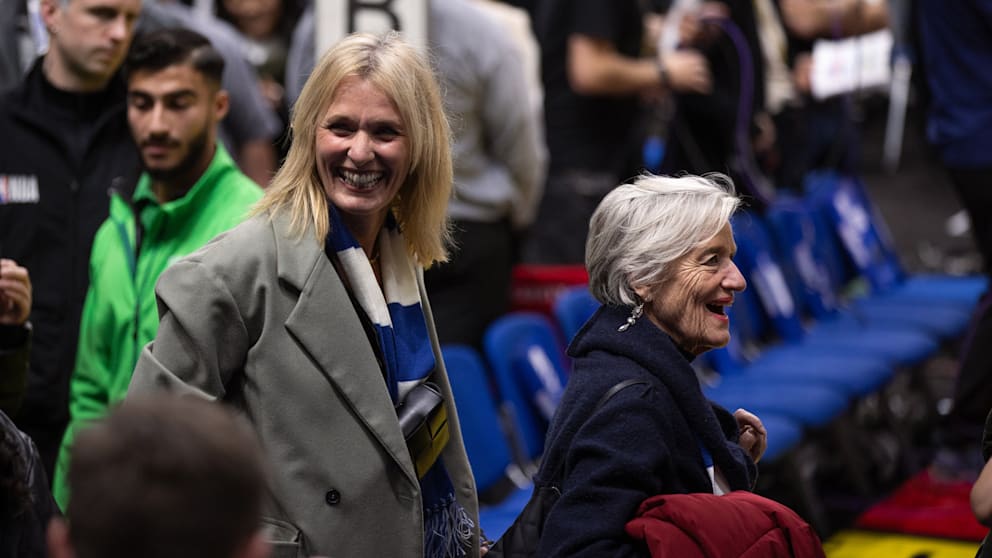 Nach der Partie lief die Wagner-Brüder zu ihrer Mutter Beate und ihrer Oma